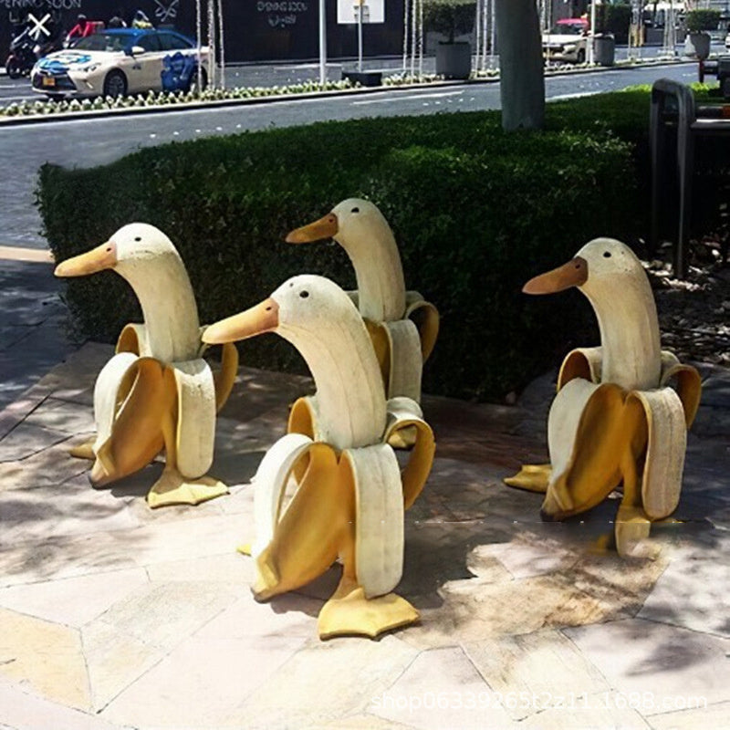 Silly Goose Banana Garden Decoration