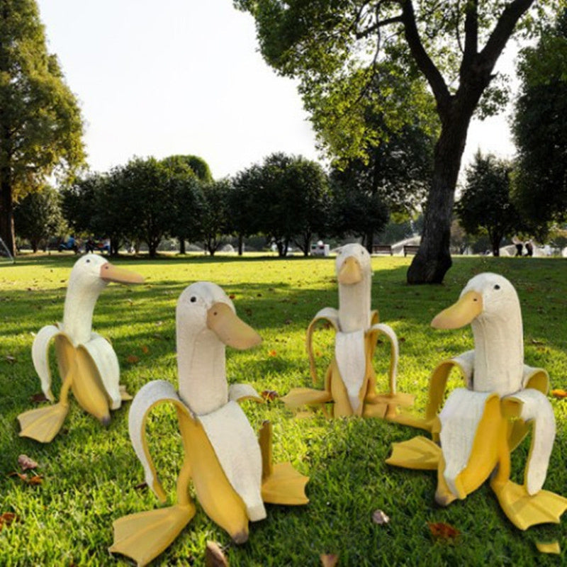 Silly Goose Banana Garden Decoration