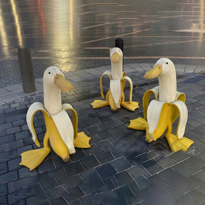 Silly Goose Banana Garden Decoration
