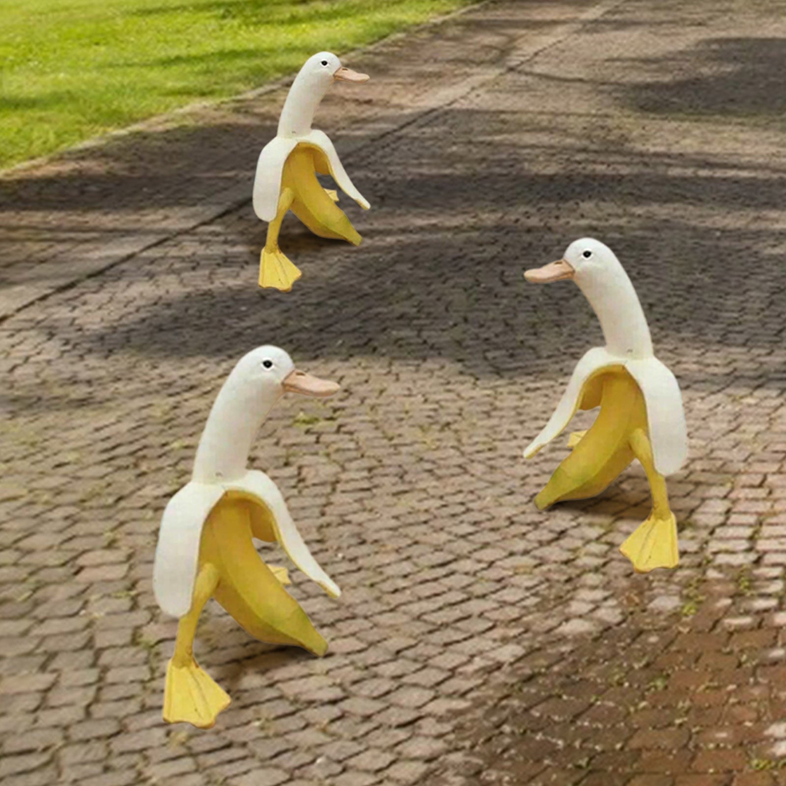 Silly Goose Banana Garden Decoration