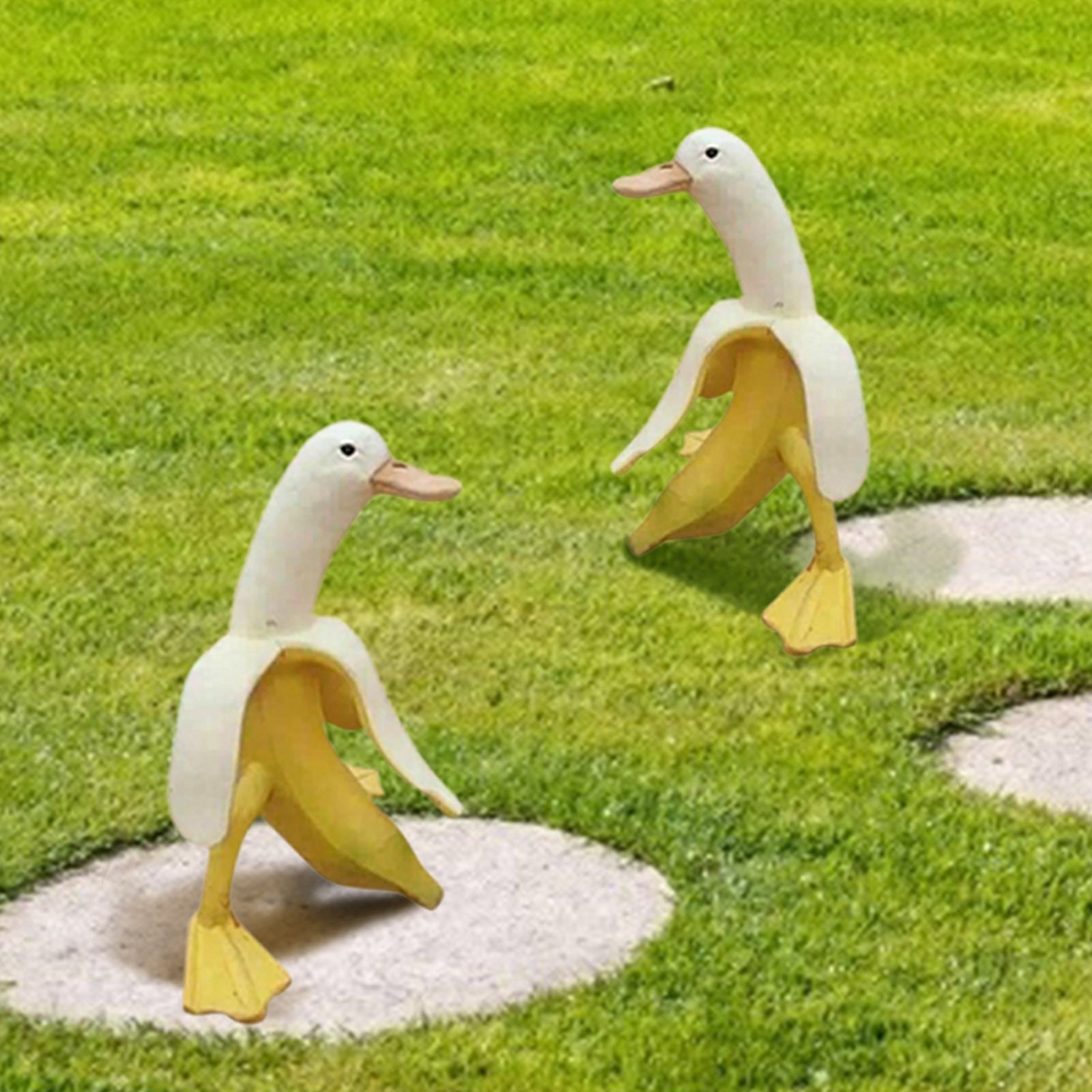 Silly Goose Banana Garden Decoration